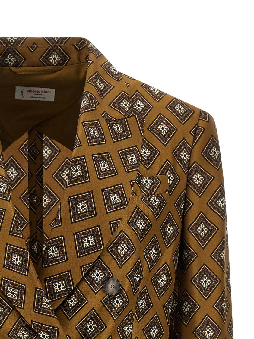 Alberto Biani Tie-Print Blazer