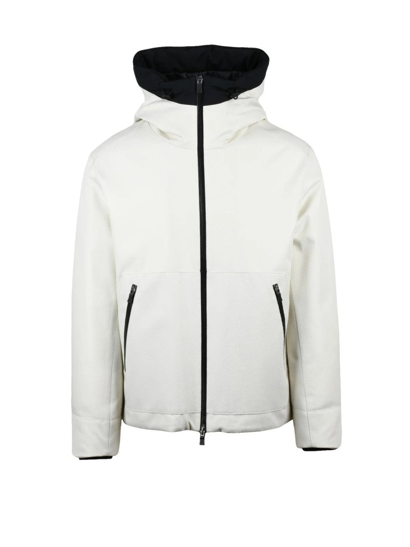 Herno Laminar White Down-Filled Polyester Jacket