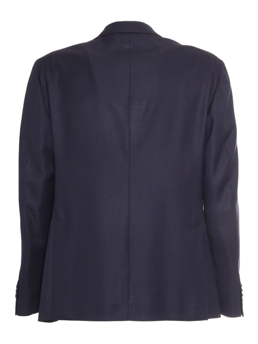 Luigi Bianchi Tailored Black Virgin Wool Jacket