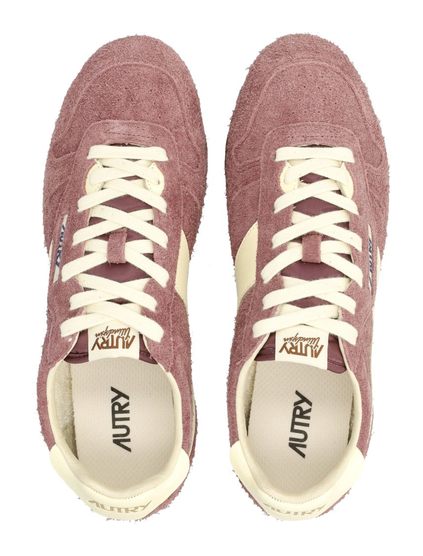 Autry Windspin Textured-Suede Low-Profile Sneakers