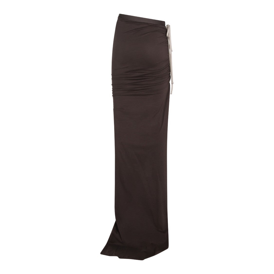 Moncler X Rick Owens Maxi Skirt With Drawstring Closure And Front Slit