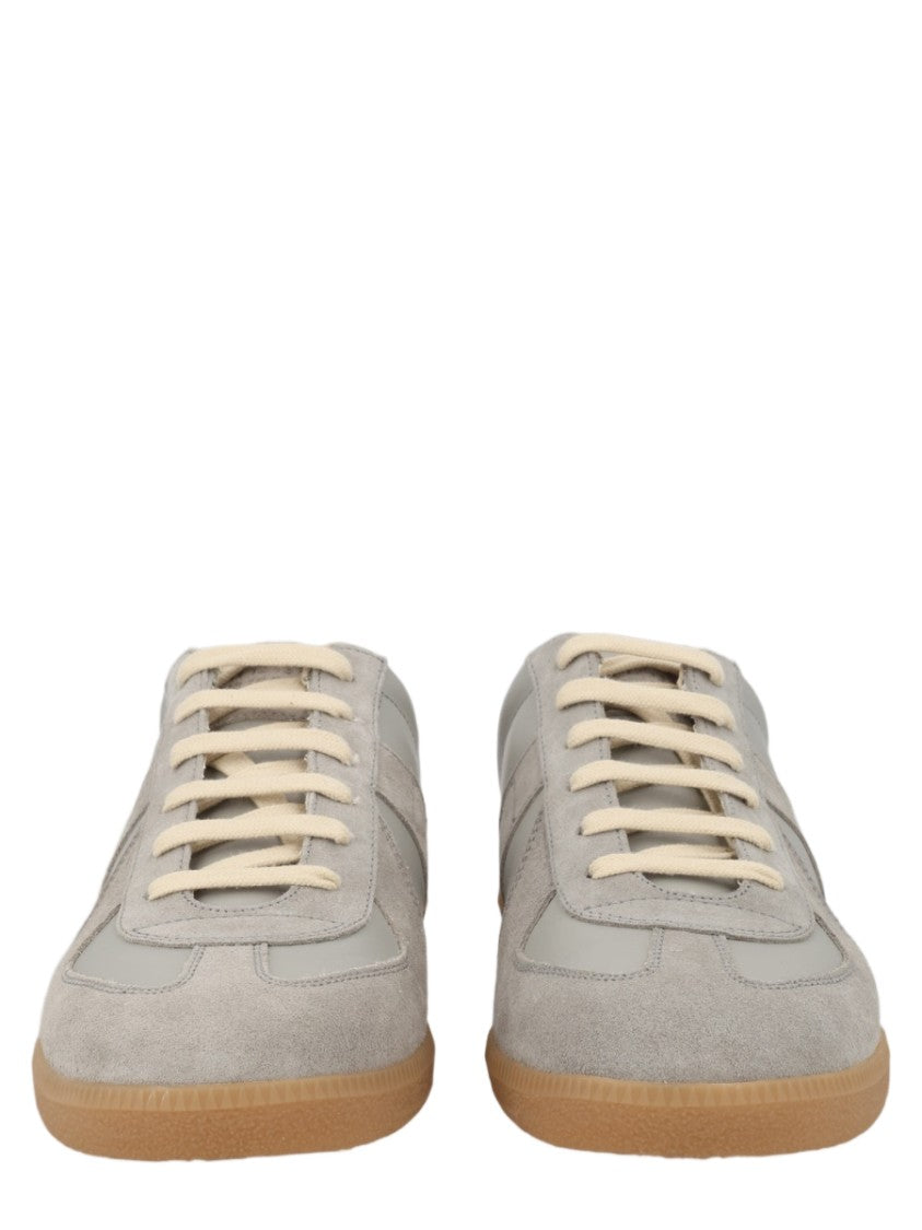 Maison Margiela Light Grey Replica Calfskin Sneakers