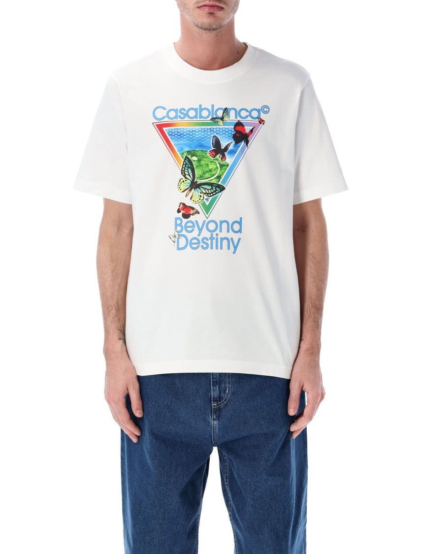Casablanca Tennis Club Beyond Destiny Cotton T Shirt