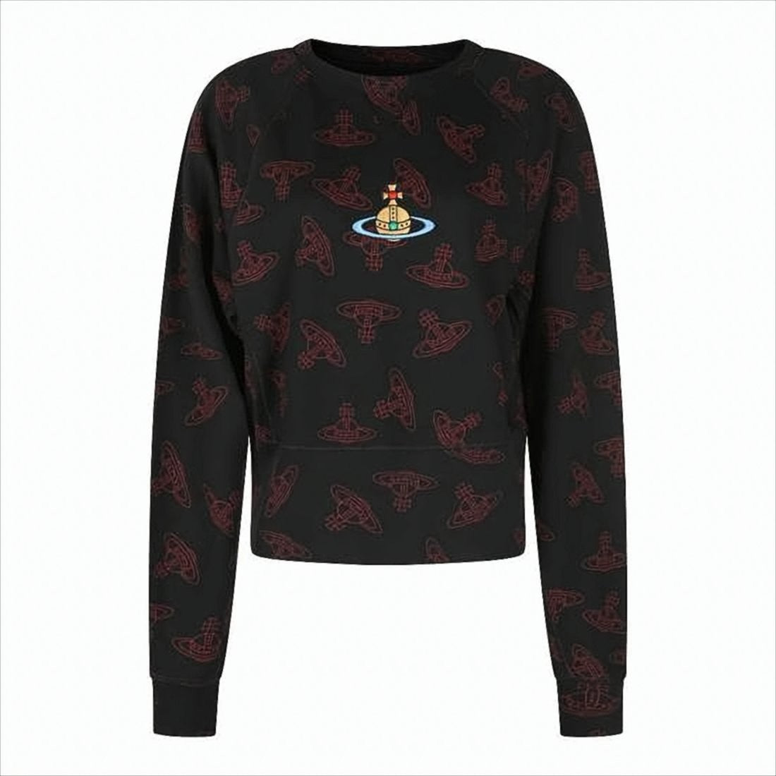 Vivienne Westwood Long-Sleeve Black Shirt With Embroidered Orb Emblem