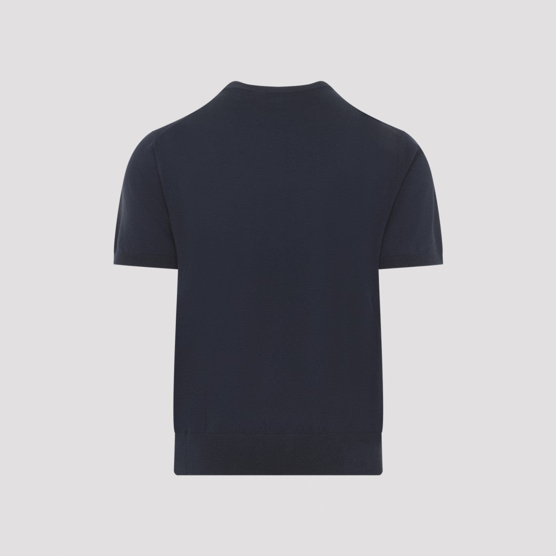 Canali Textured Blue Knit Top