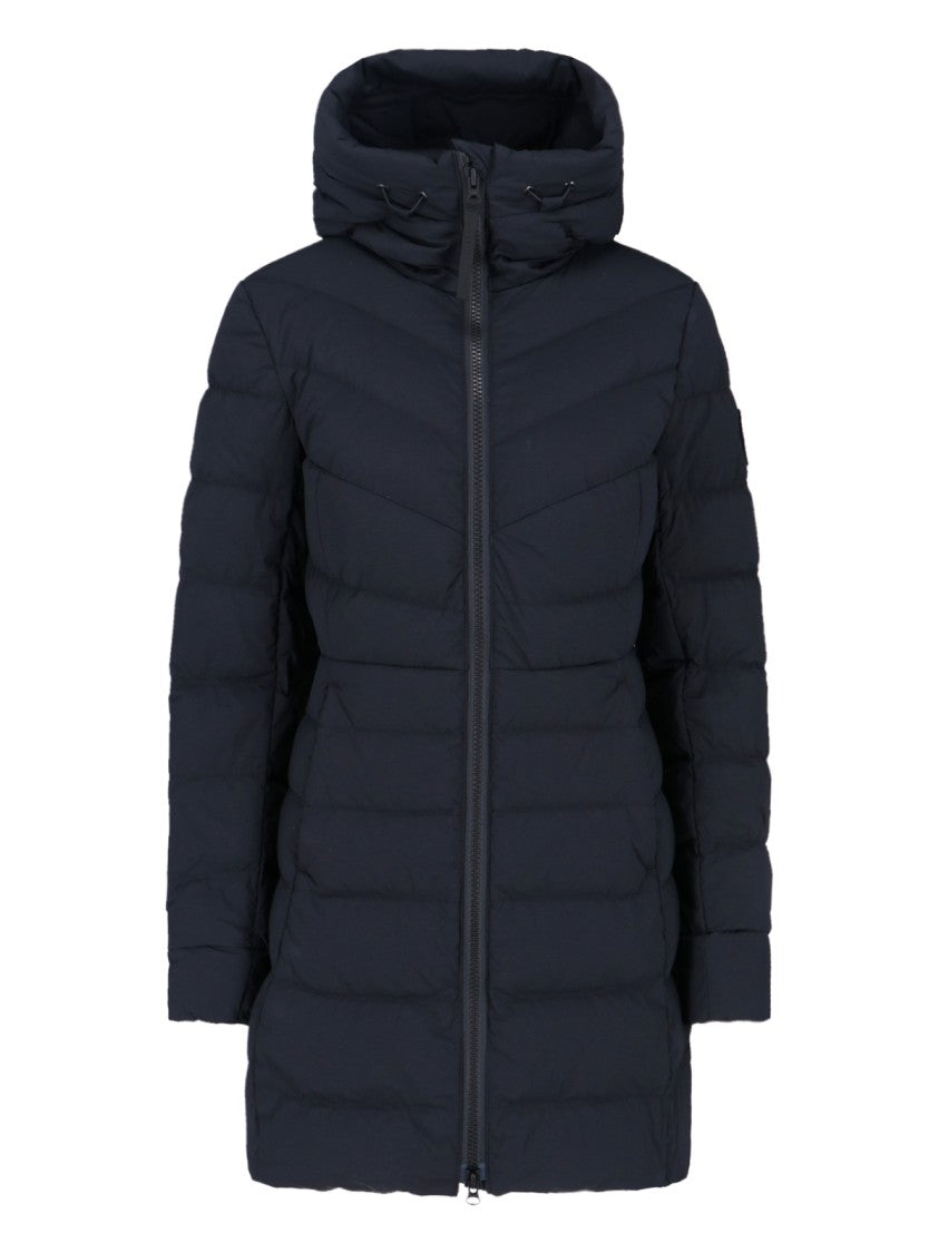 Canada Goose Black Clair Quilted Aira Fabric Coat
