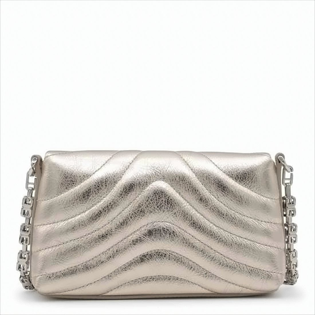 Givenchy Metallic Quilted Calf Leather Shoulder Bag