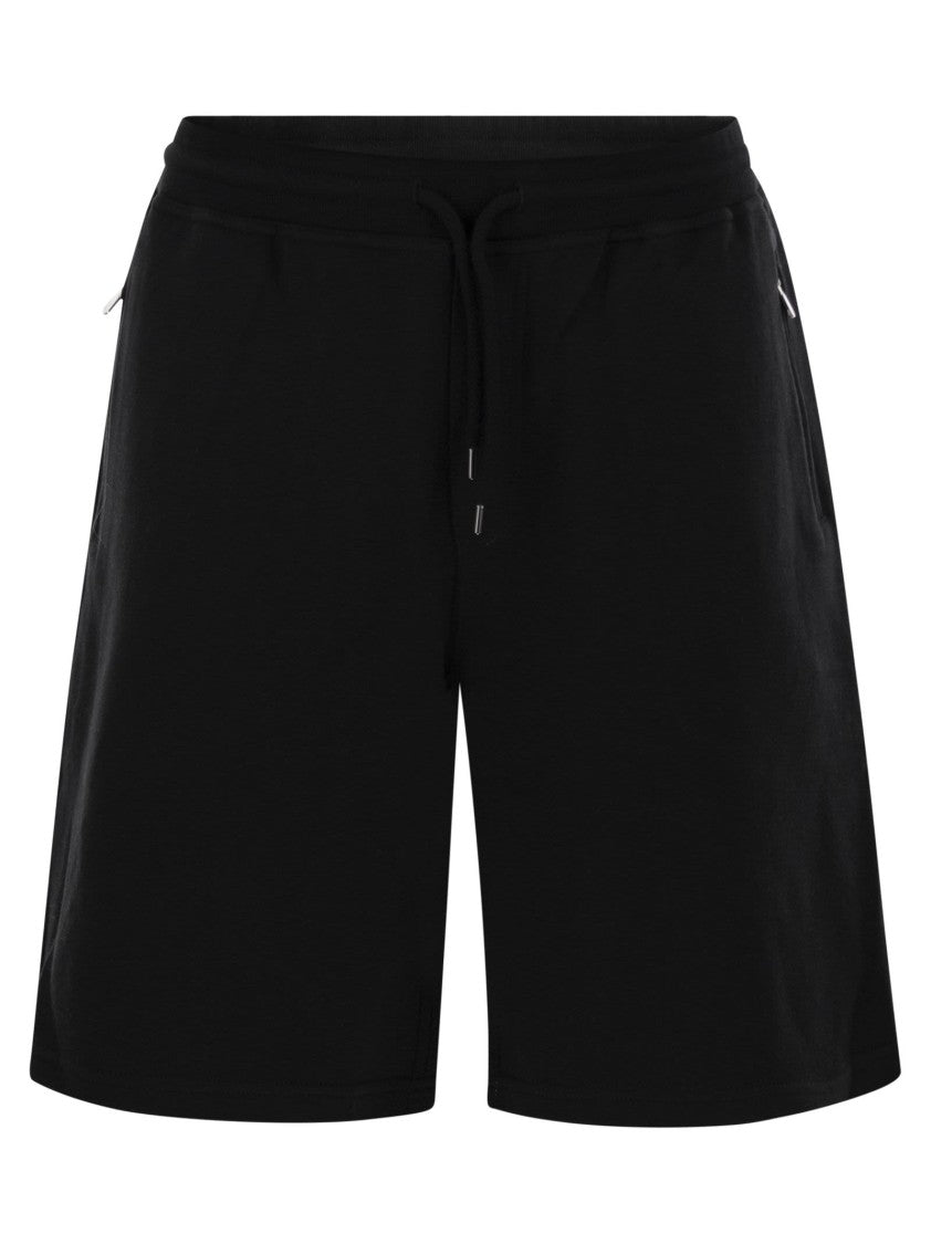 Brunello Cucinelli Double Fleece Bermuda Shorts In Cotton, Cashmere