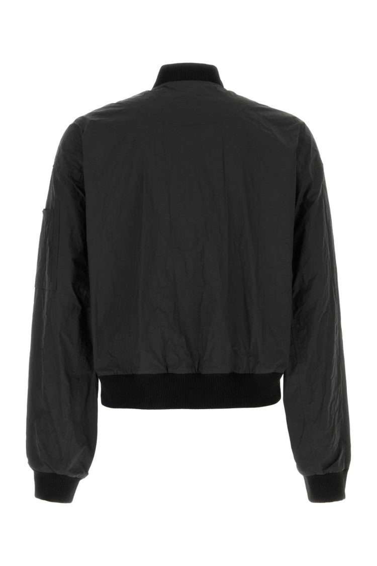Dsquared2 Black Polyester Blend Bomber Jacket