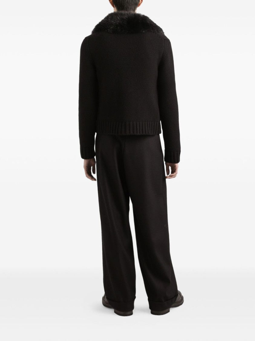 Dolce & Gabbana High-Waisted Wool Trousers With Tailored Fit