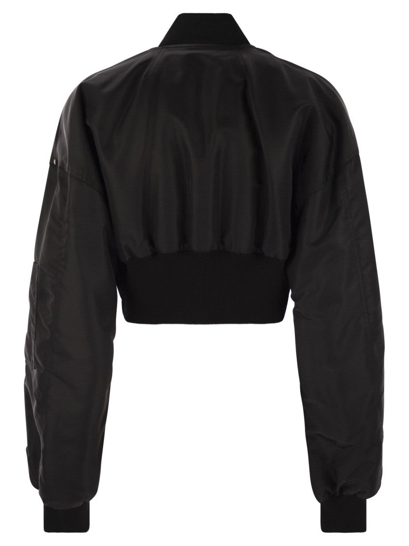Sportmax Avenue - Drip-Proof Twill Bomber Jacket