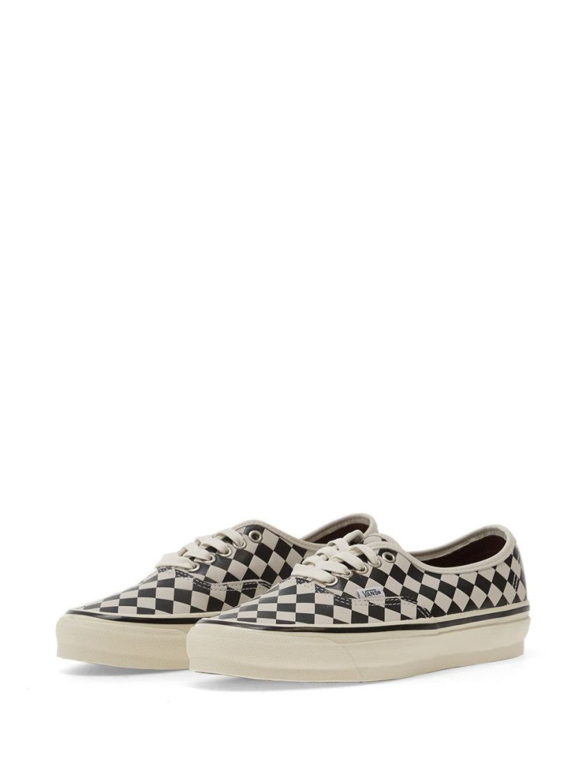 Vans Checkered Canvas Low-Top Sneakers With Lace-Up Fastening