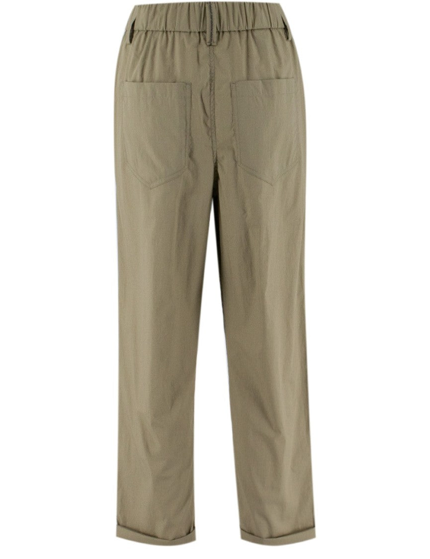 Brunello Cucinelli Cotton Poplin Trousers