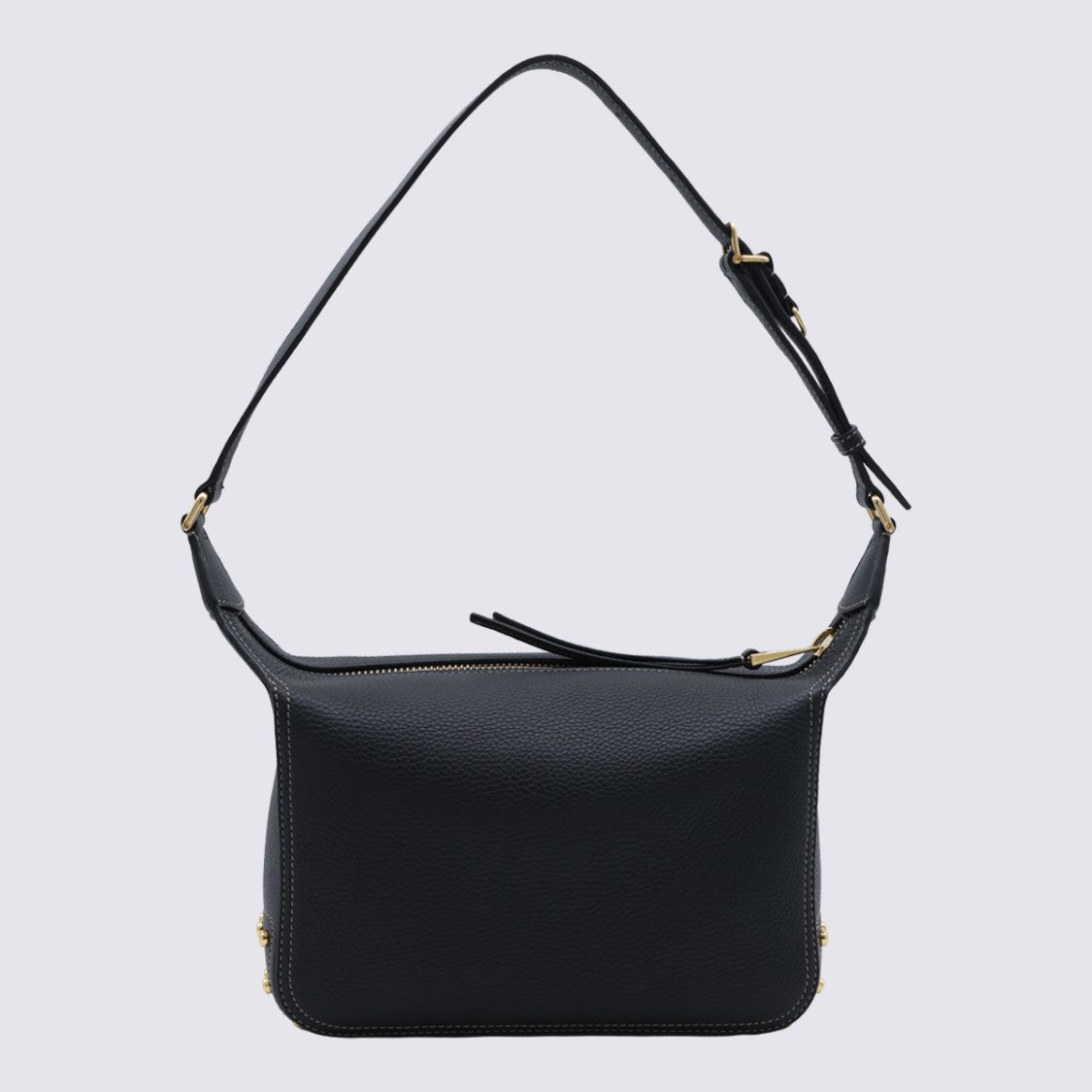 Tod's Structured Pebbled Shoulder Bag With Gold-Tone Accents