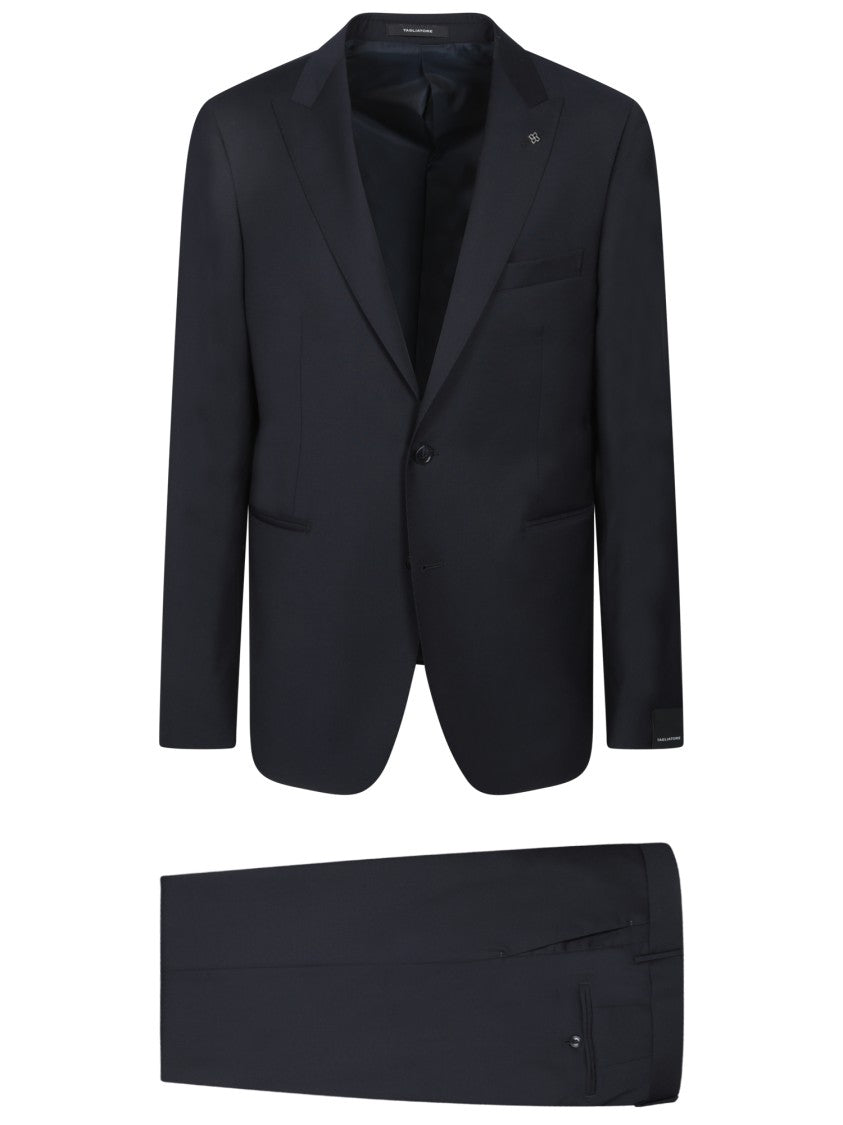 Tagliatore Three-Piece Suit In High-Quality Blue Fabric