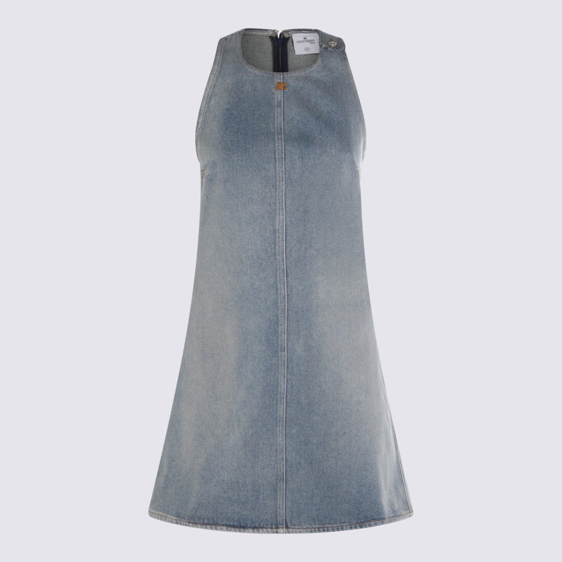 Courrèges A-Line Denim Mini Dress