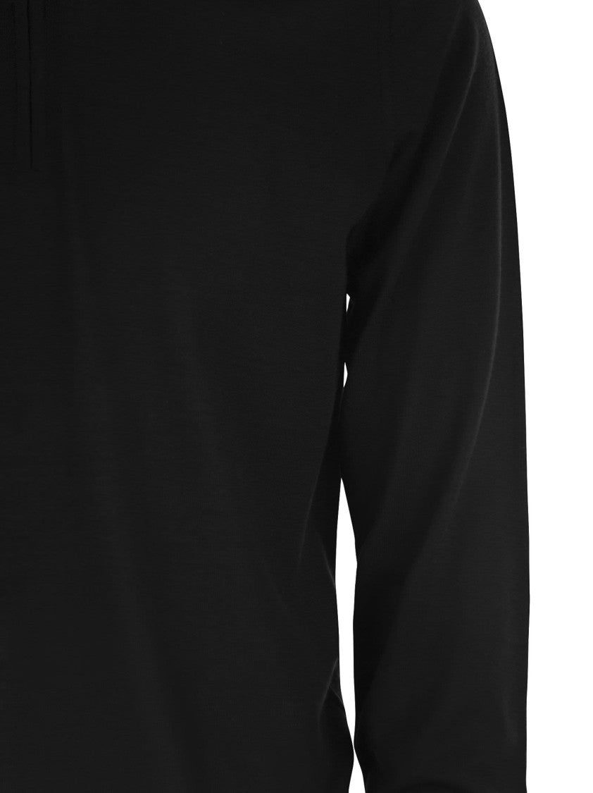 Fedeli Favonio - Superfine Wool Half-Zip Sweater