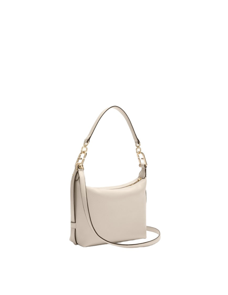 Furla Tonie Mini Hobo Bag In Sand Leather