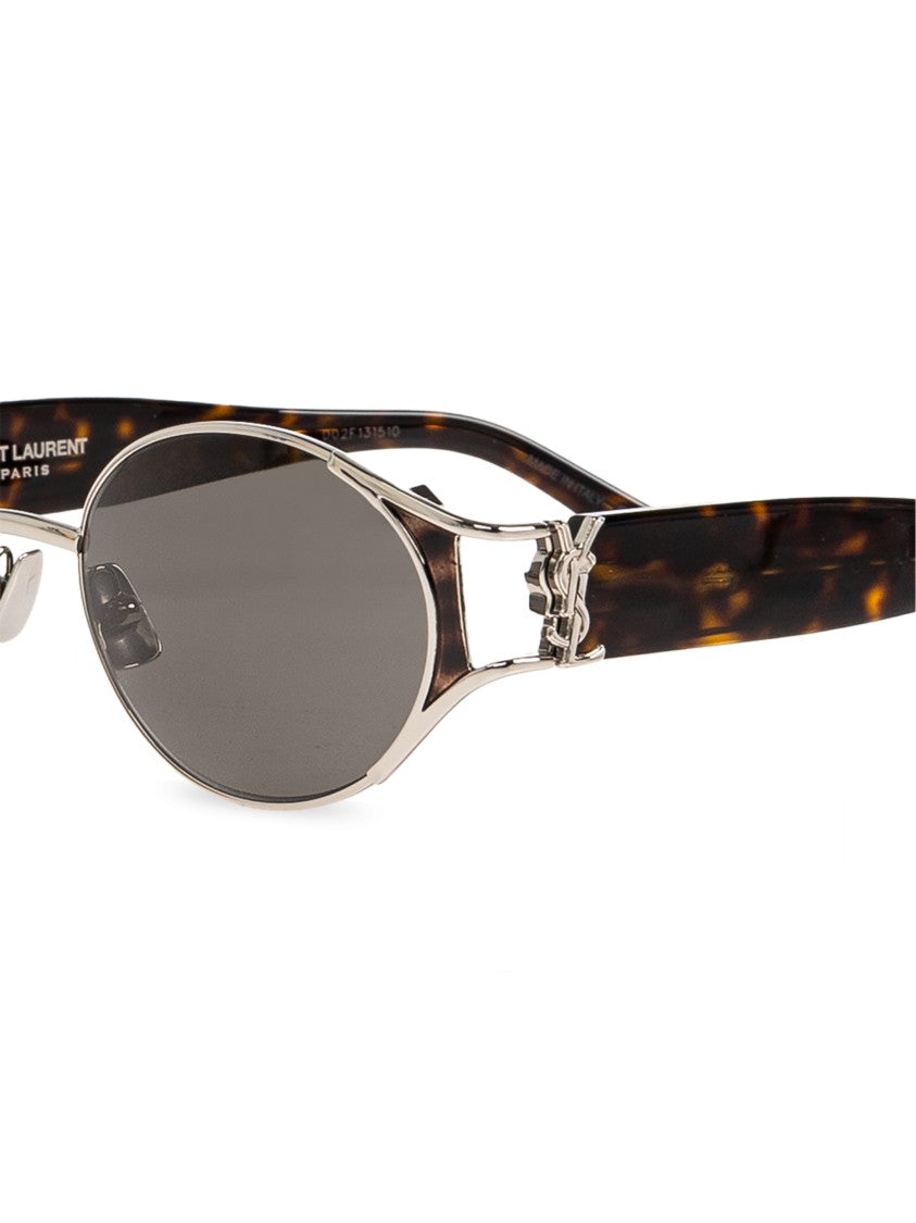 Saint Laurent Sl 919 Oval Metallic Finish Sunglasses