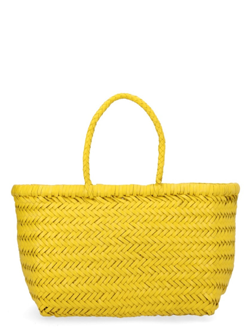 Dragon Diffusion Woven Leather Tote Bag With Artisanal Texture