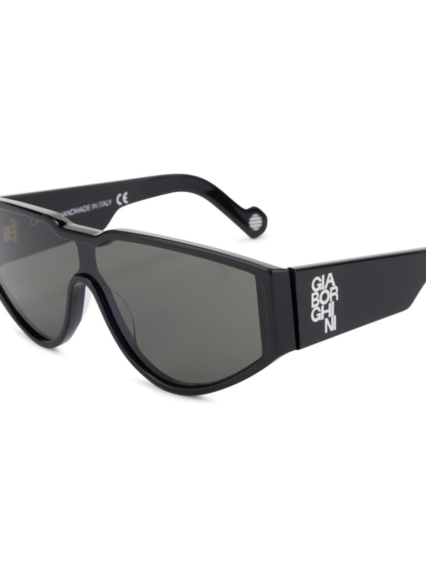 Gia Borghini Angular Acetate Sunglasses With Bold Frame