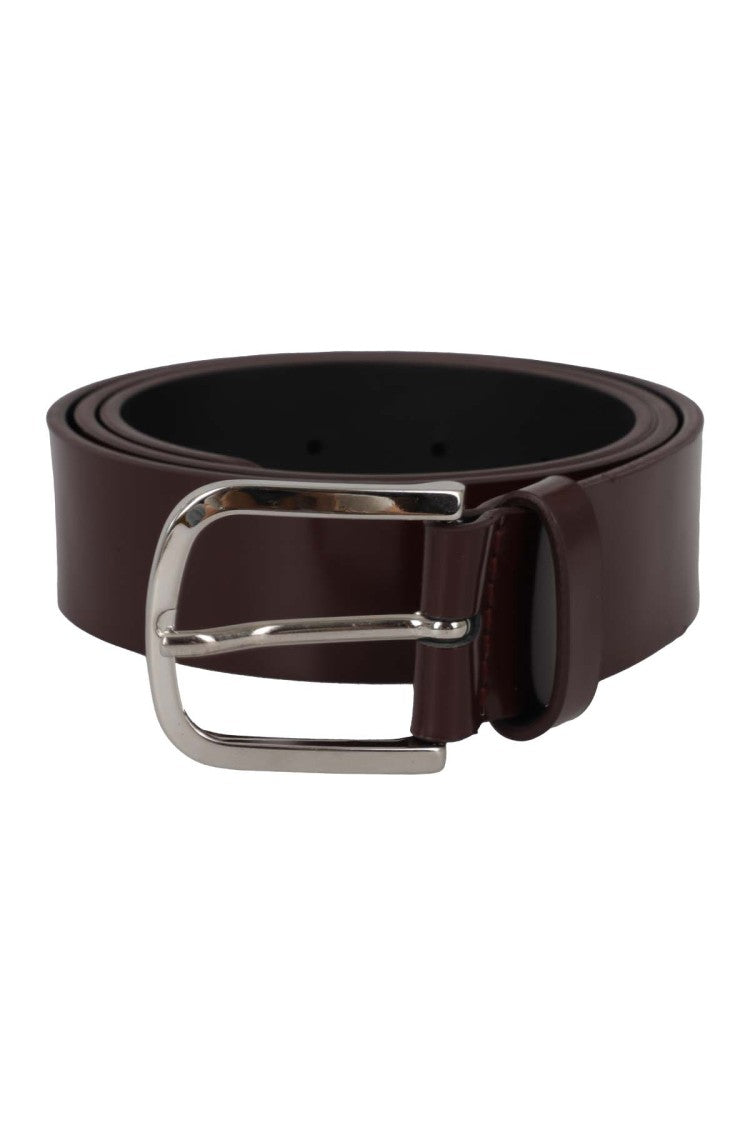 Orciani Burgundy Leather Belt