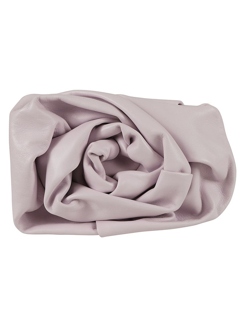 Burberry Sculptural Lamb Leather Bag With Textured Folds