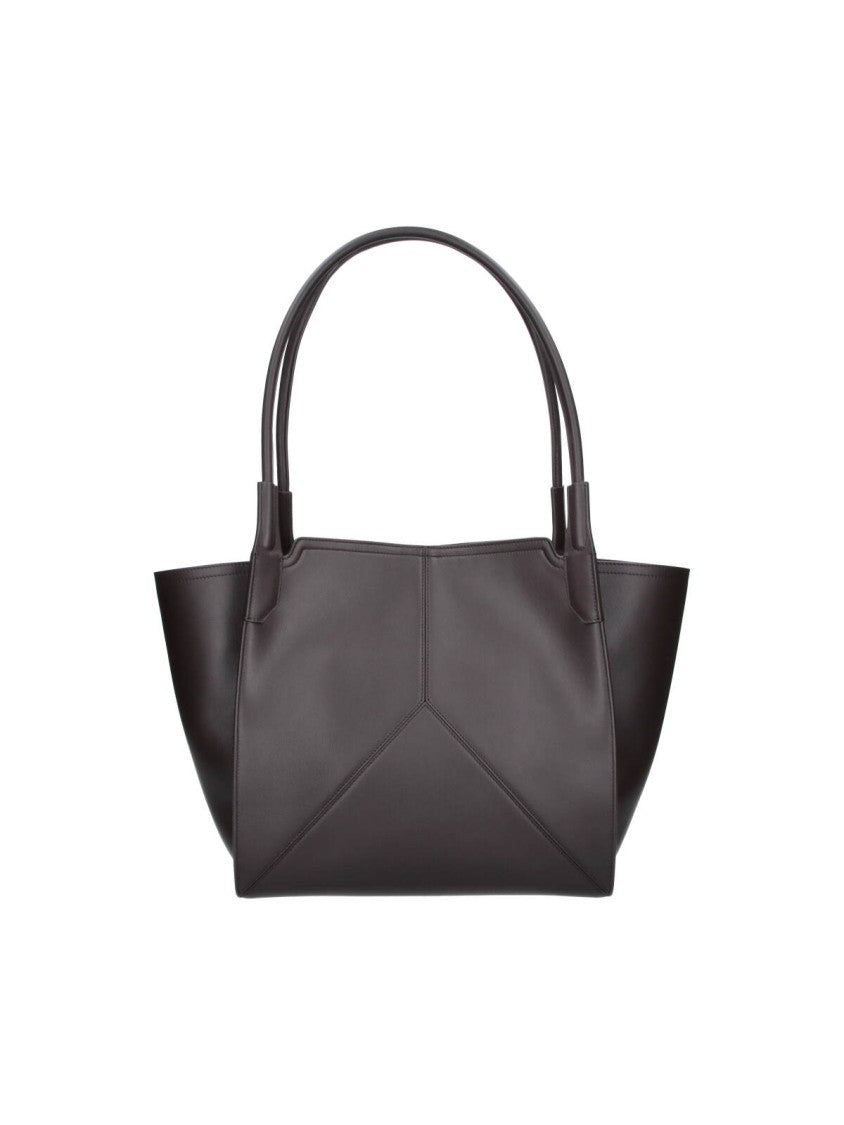 Victoria Beckham Structured Geometric Magnetic Snap Tote Bag