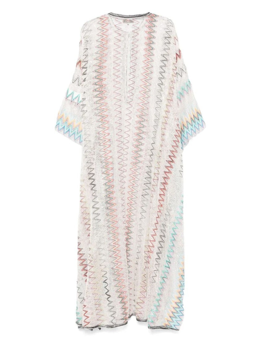 Missoni Zigzag Pattern Long Cover Up