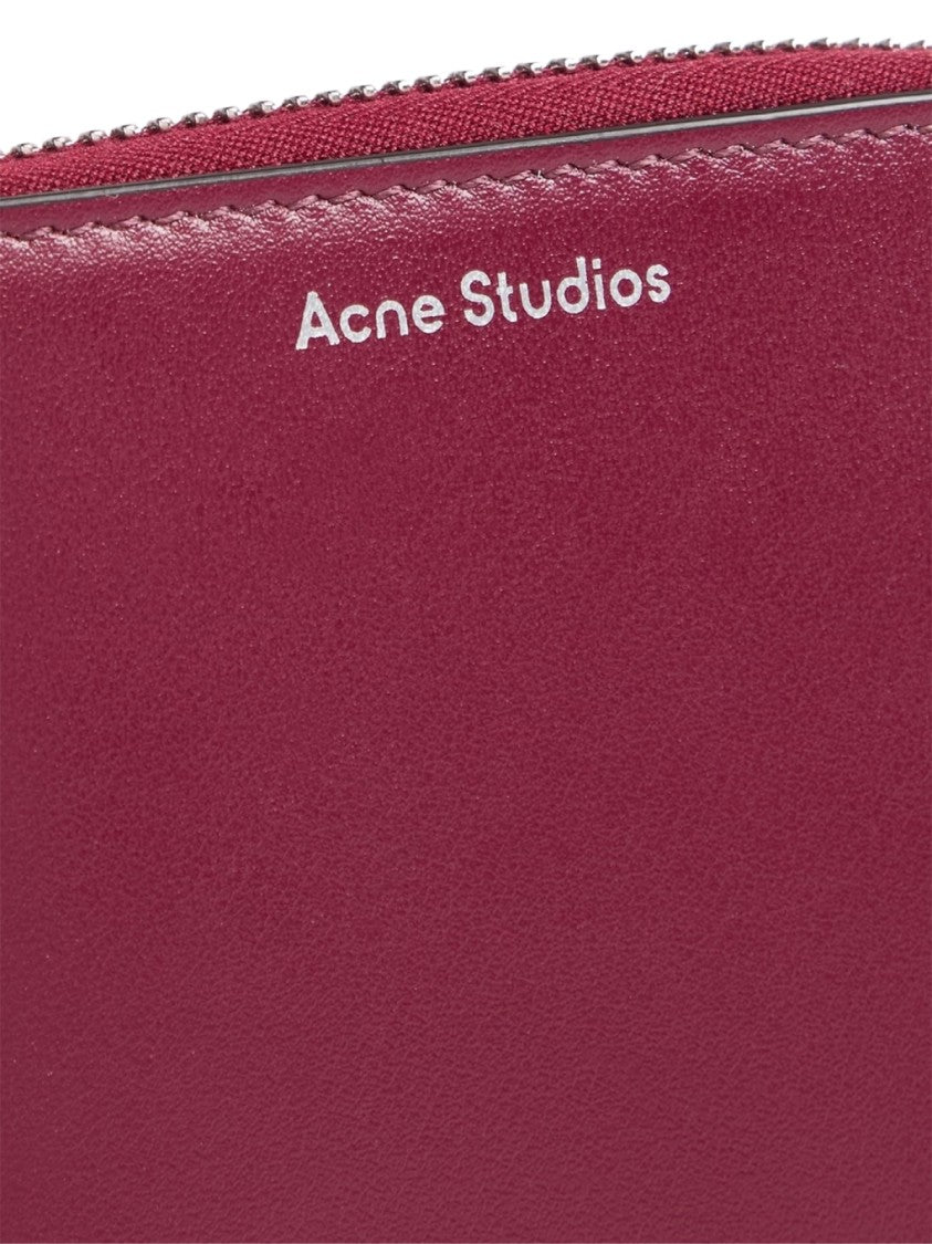 Acne Studios Logo Zip Around Wallet