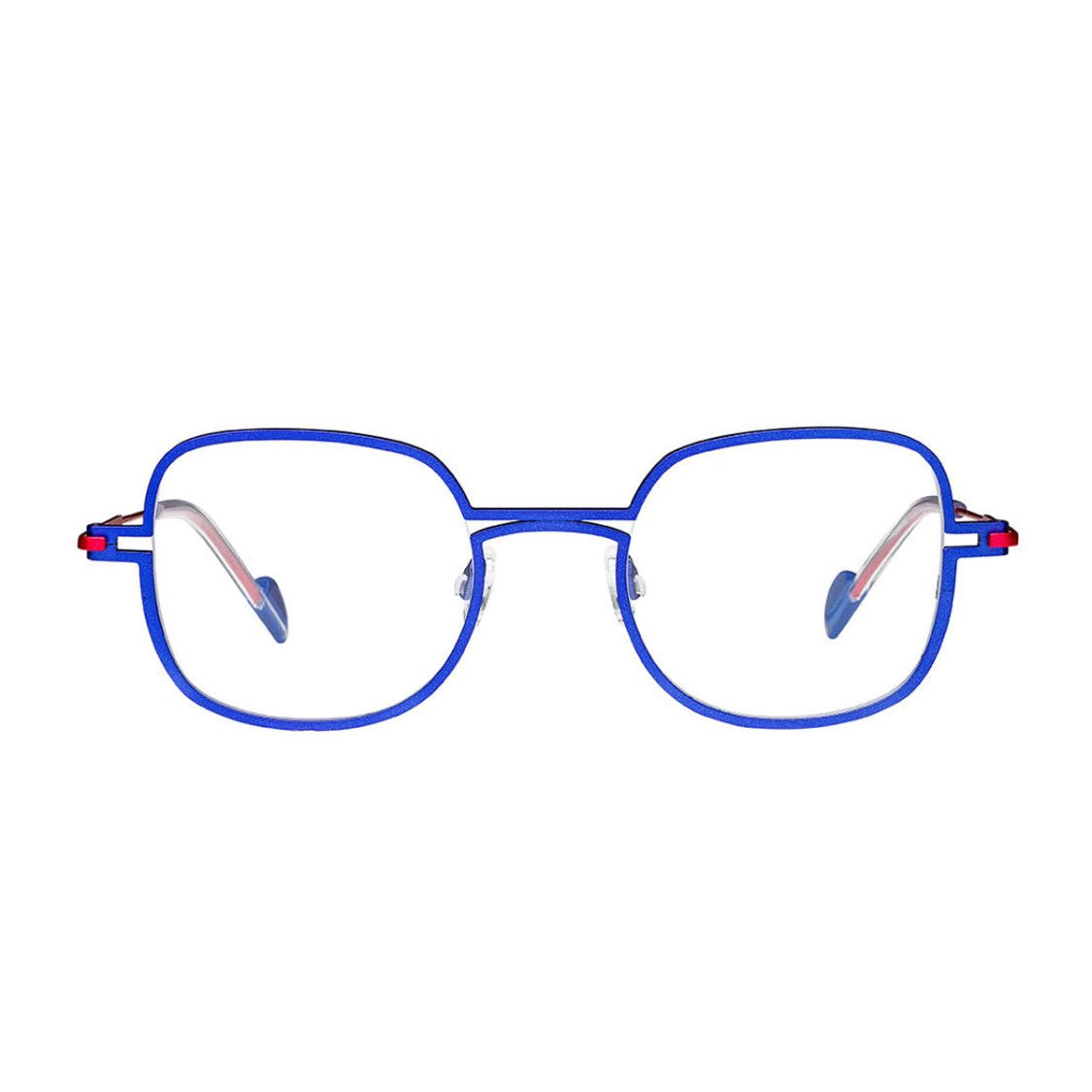 Matttew Blue Gypse Titanium Geometric Sunglasses