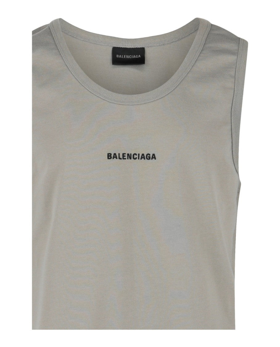 Balenciaga Embroidered Logo Tank