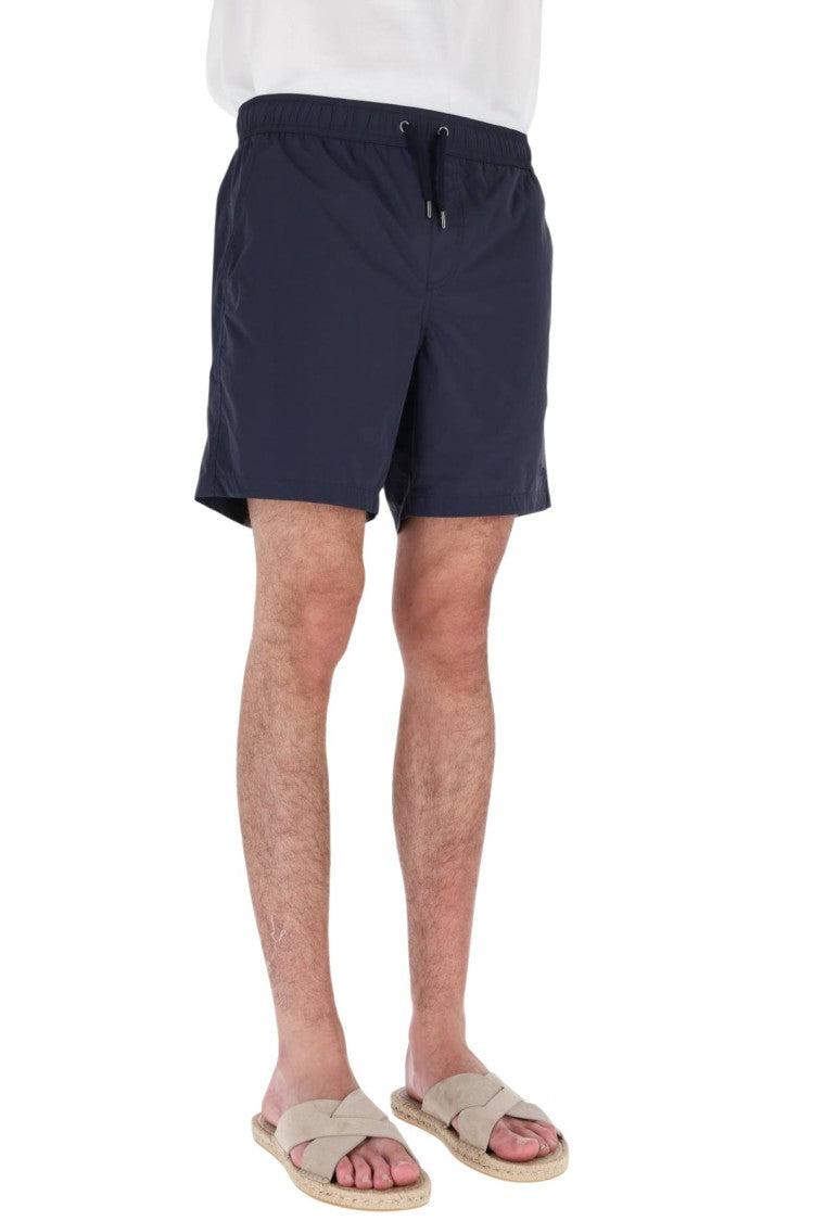 Herno Quick-Drying Navy Swim Shorts With Adjustable Waistband