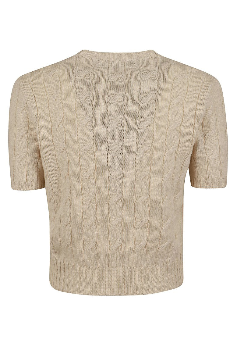 Polo Ralph Lauren Pure Cashmere Cable-Knit Crewneck Pullover