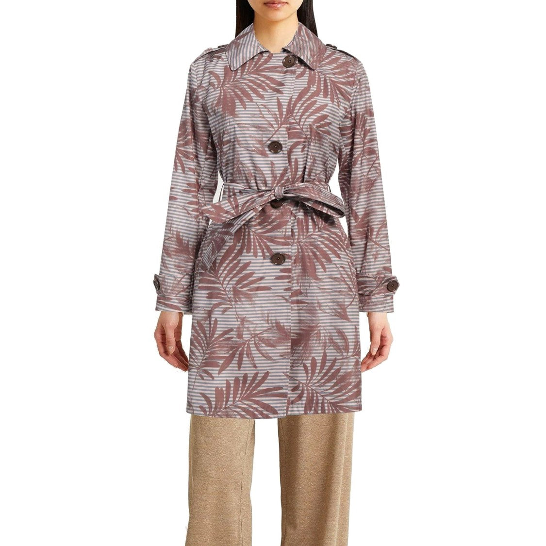 Herno Refined Trench Coat With Detachable Belt