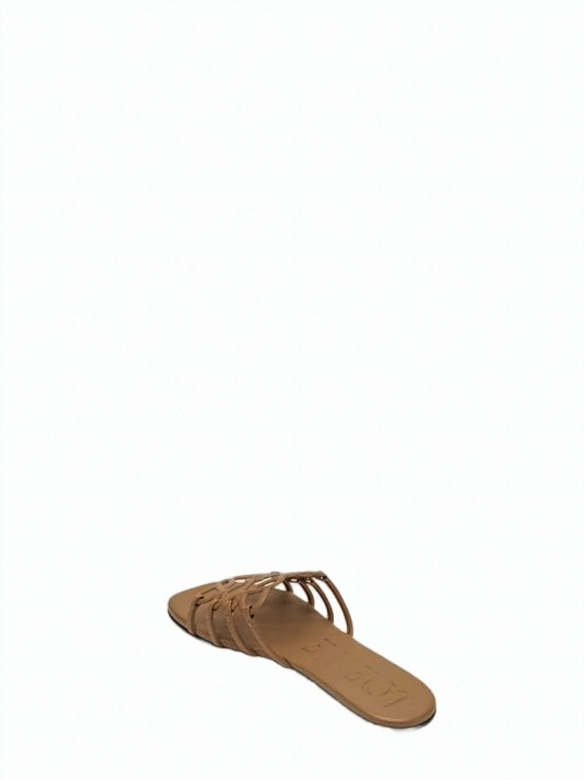 Loewe Intricately Woven Calf Leather Slip-On Mules