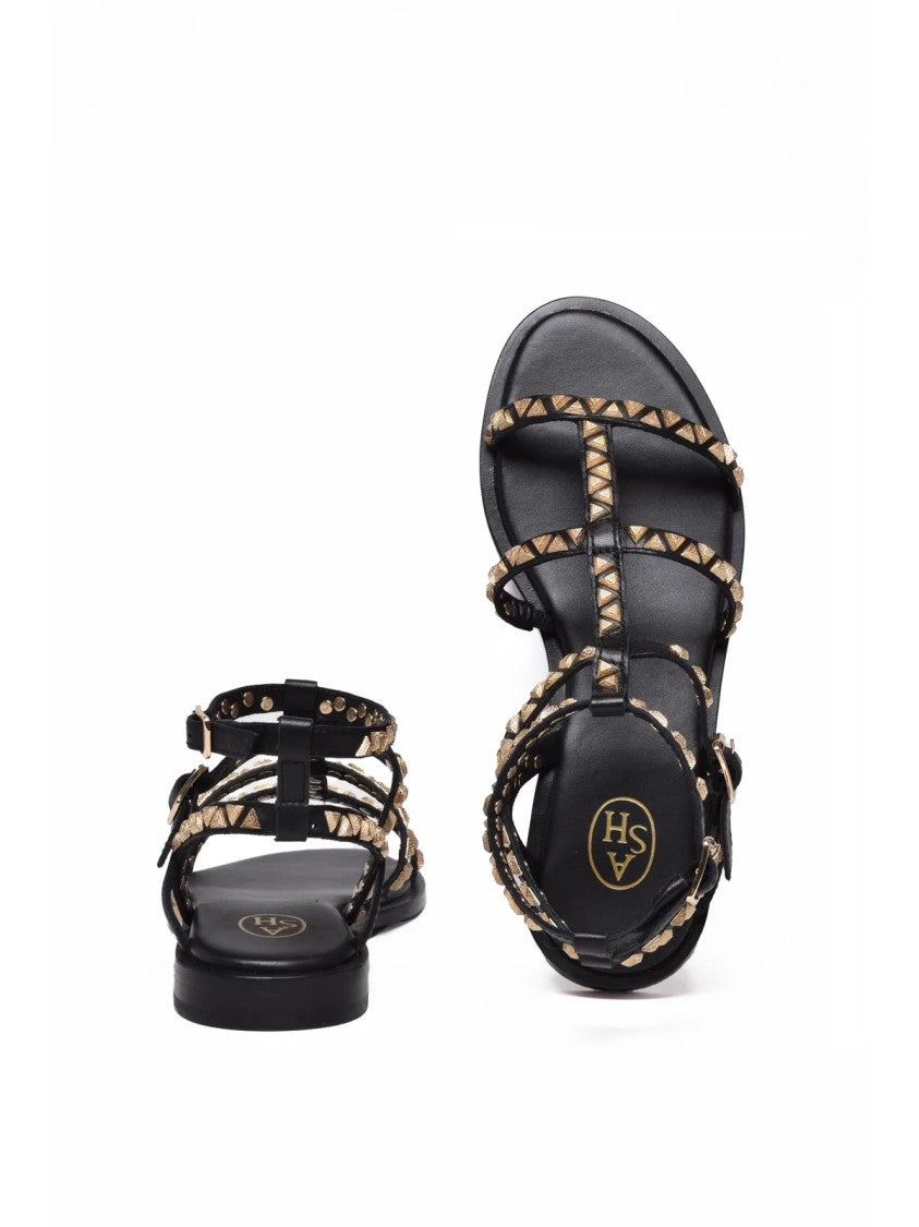 Ash Black Leather Pandora Sandal