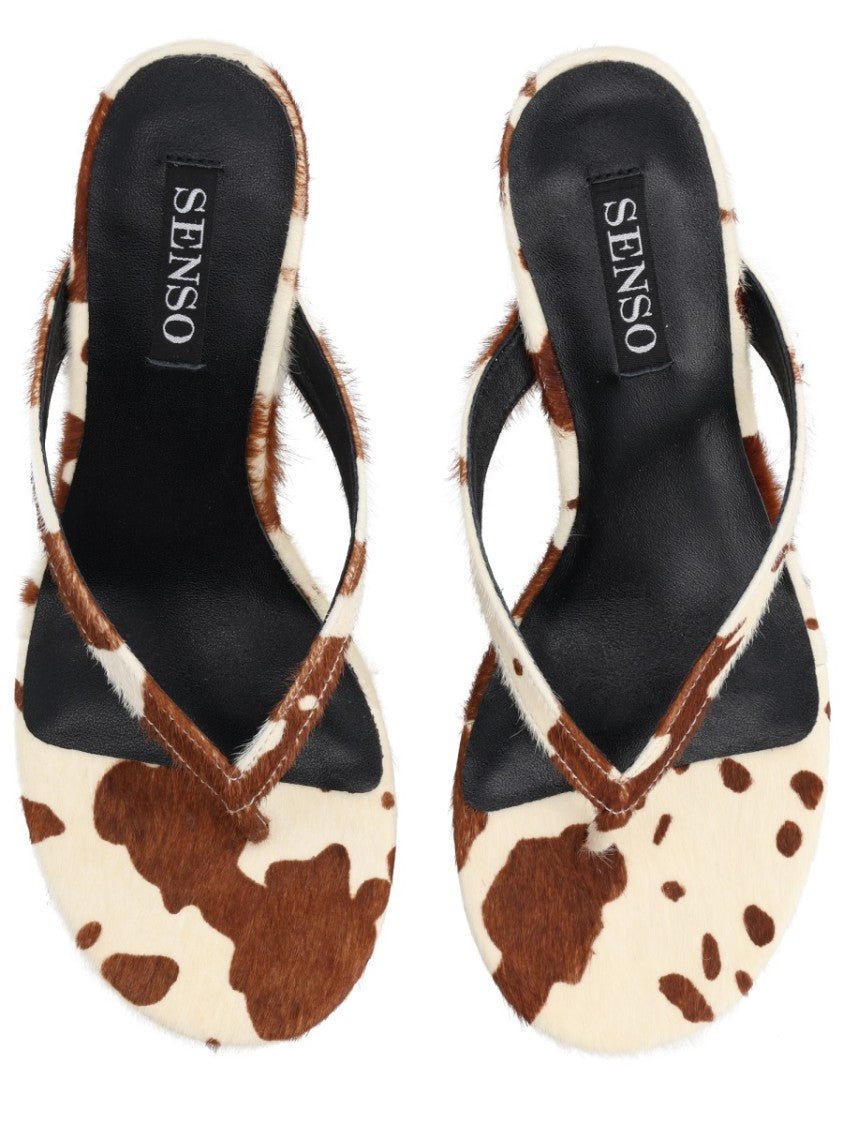 Senso Multicolor Farah Cowhide Patterned Sandals
