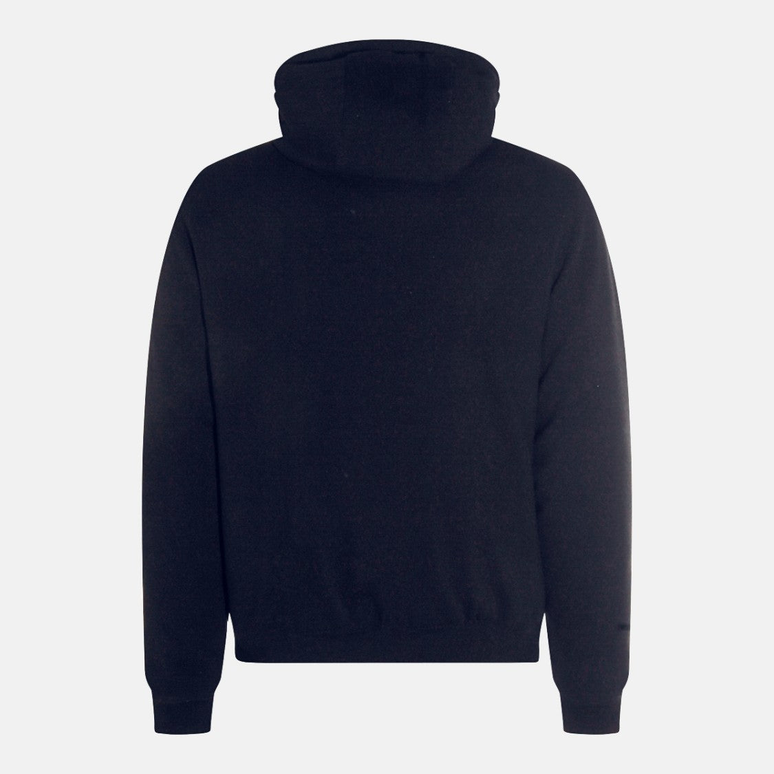 Moorer Minimalist Black Coat With Padded Hood And Fitted Hem