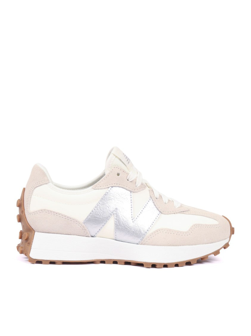 New Balance Angora Silver Metallic Suede Sneakers
