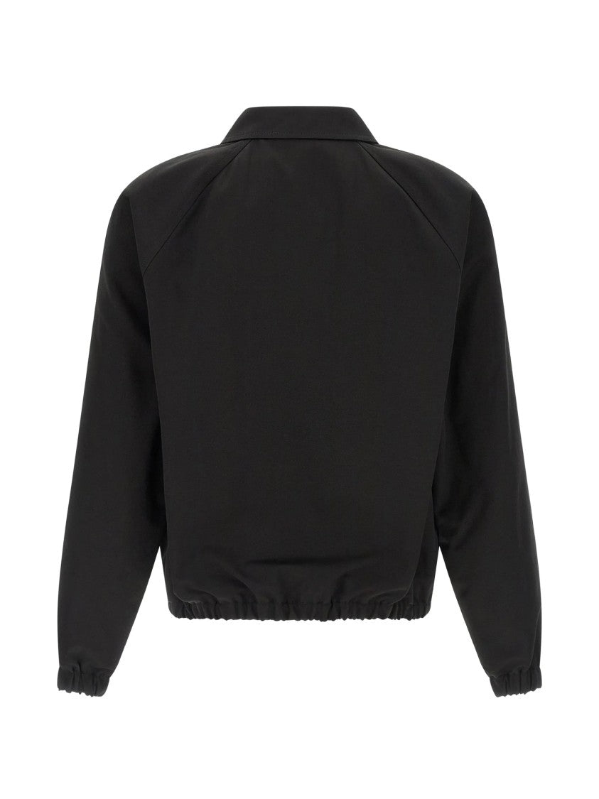 Valentino Black Vgold Cropped Cotton Jacket