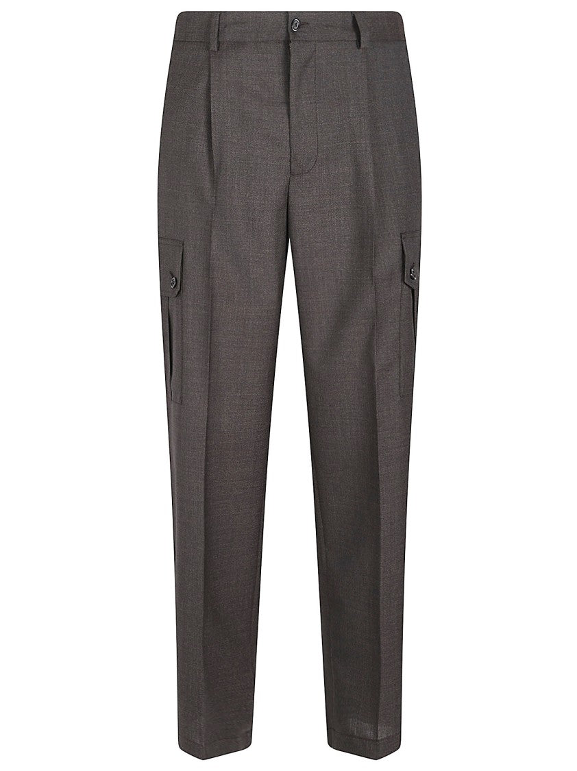 Dolce & Gabbana Straight-Leg Tailored Trousers With Textured Fabric