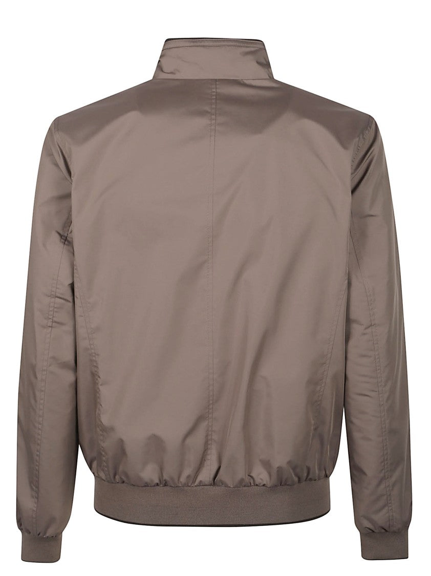 Moorer Brown Manetti-Wk Polyester Bomber Jacket