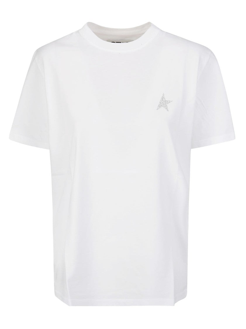 Golden Goose White T-Shirt With Mezze Sleeves