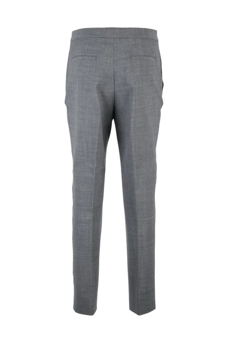 Fabiana Filippi Wool Stretch Trousers - Grey