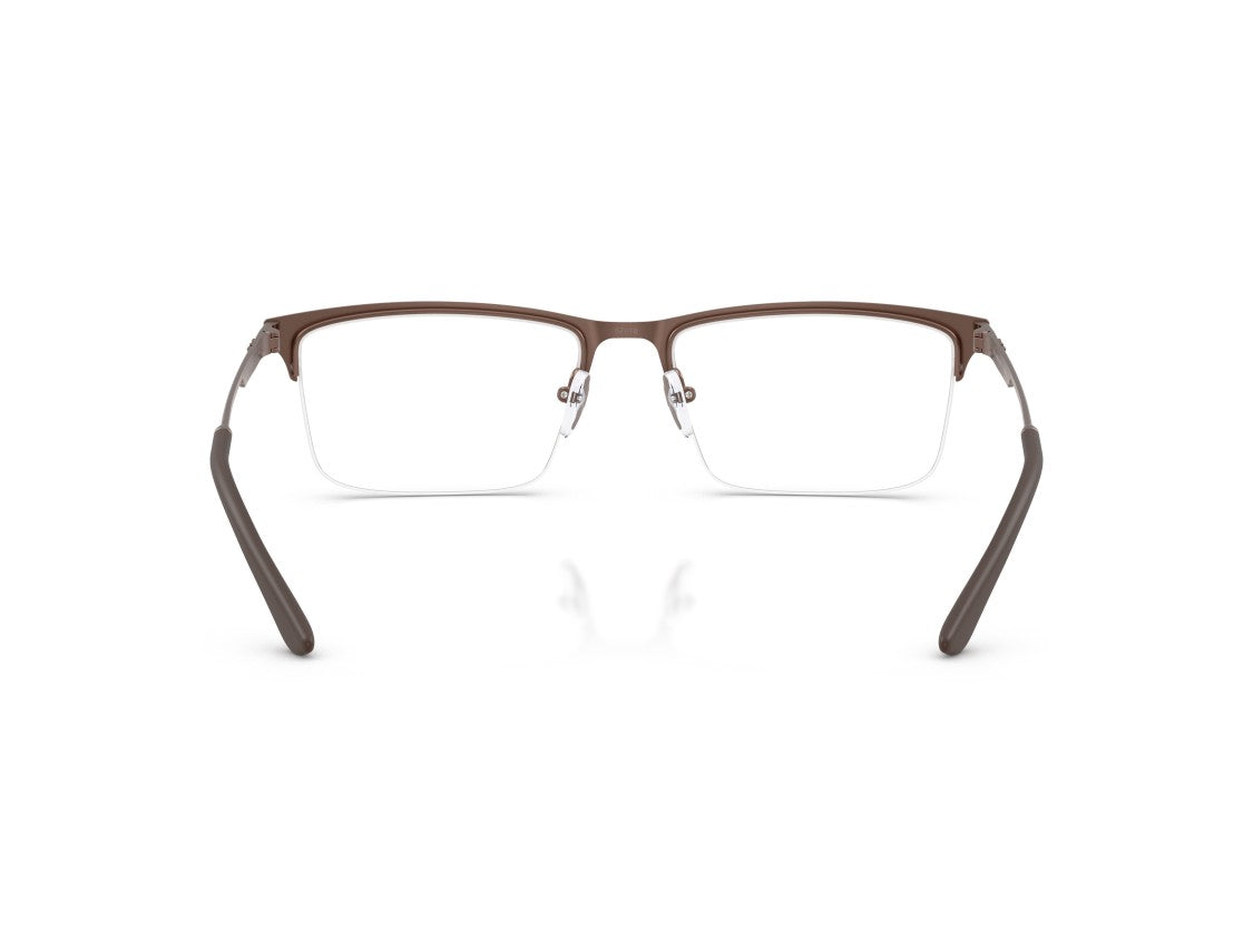 Emporio Armani Brown 0Ea1177 Semi-Rimless Metal Sunglasses