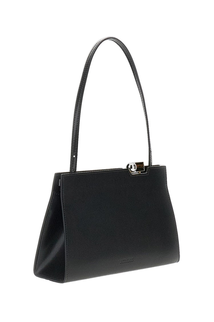 Jacquemus Black Le Salon Pochette Clutch Bag