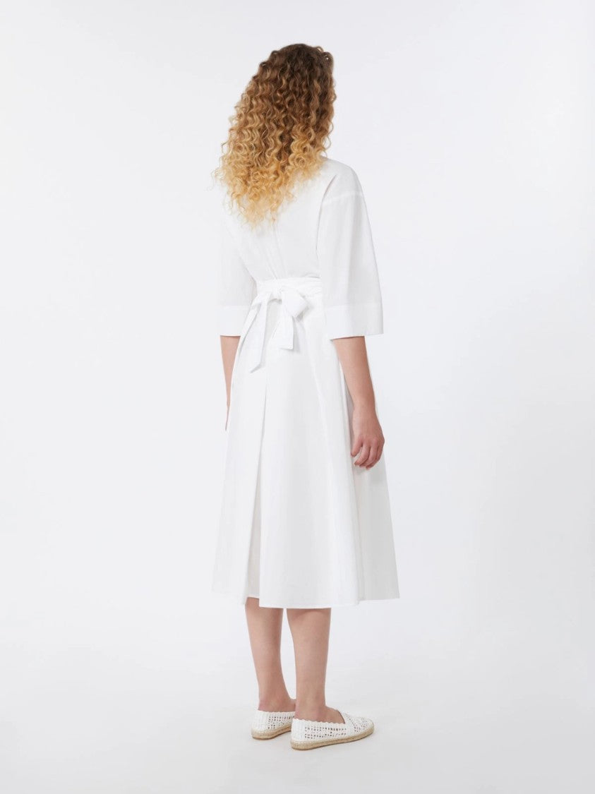 Max Mara Midi Dress With Classic Shirt Collar