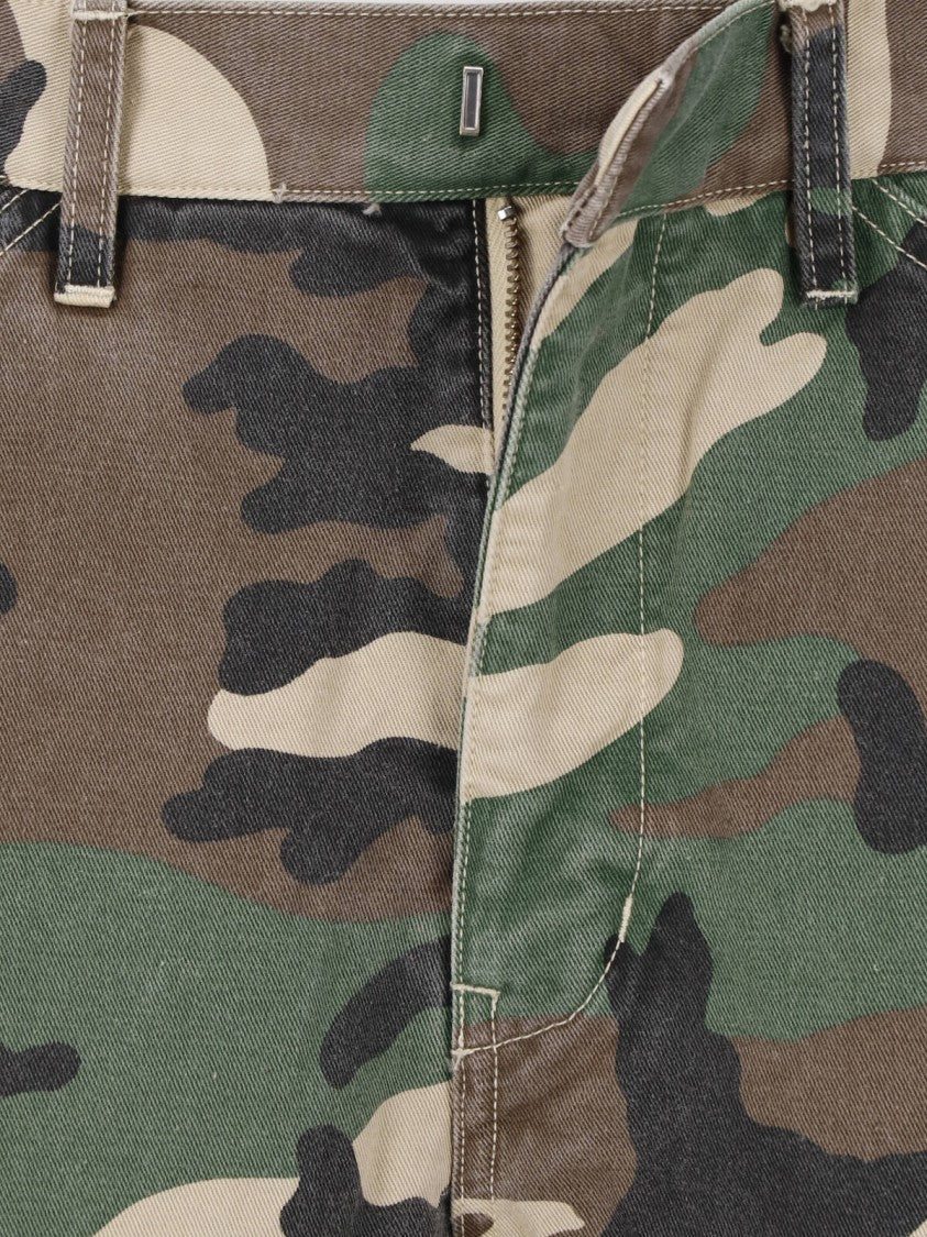 Nili Lotan Multicolor Shon Camouflage Cotton Pants