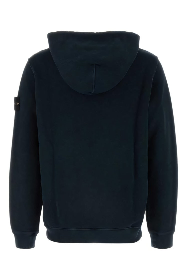 Stone Island Classic Blue Hooded Sweatshirt